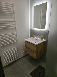 Ferienwohnung Borg in Burg Steinfurt - Bad, Waschtisch